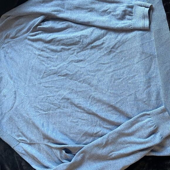 Tommy Bahama island zone light blue long sleeve v neck‎ sweater, sizeXLT - Picture 13 of 14
